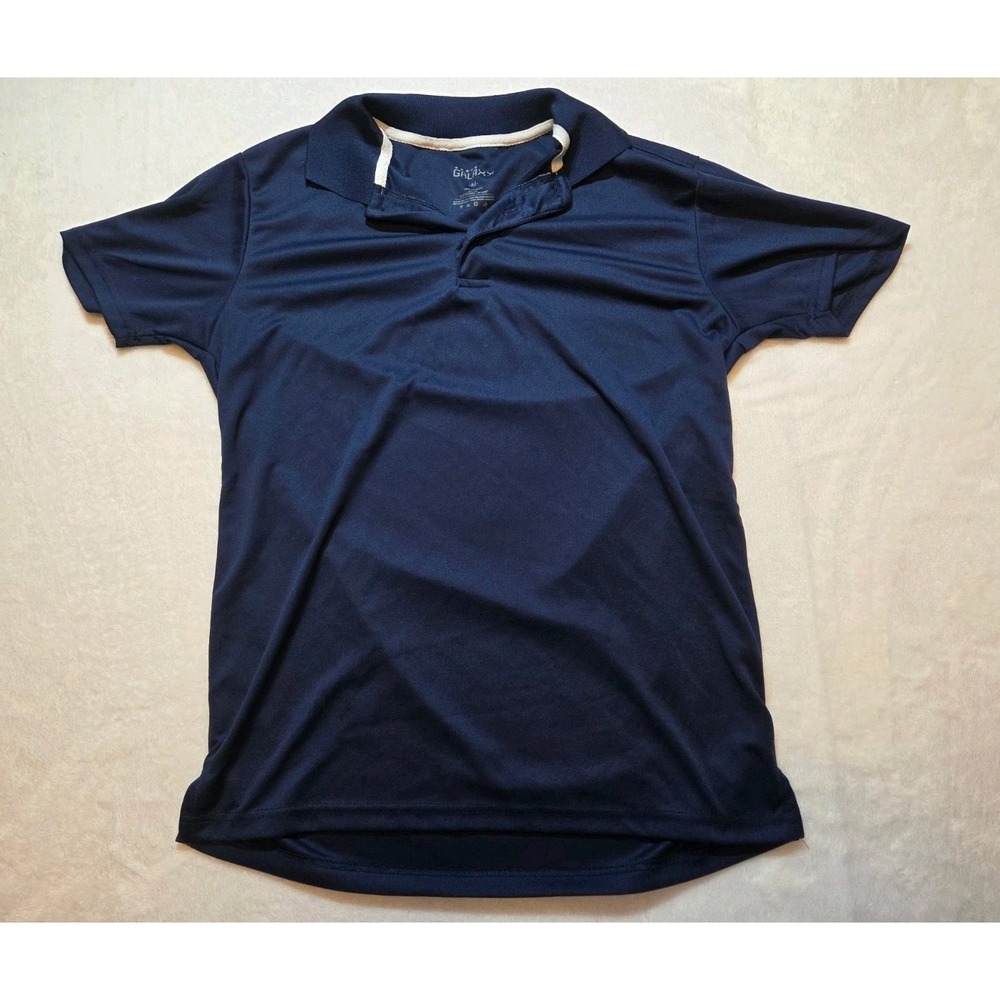 165 Galaxy by Harvic Men's M Navy Blue Polo Shirt Short Sleeve 100% Polyester